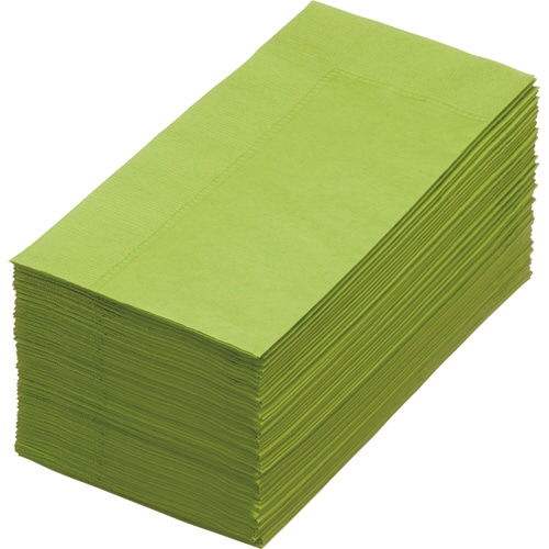 カラーナプキン 2PLY 8つ折 グリーンティー 50枚/袋(ご注文単位1袋)【直送品】