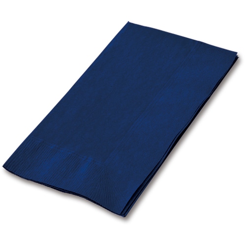 カラーナプキン 2PLY 8つ折 ネイビーブルー 50枚/袋(ご注文単位1袋)【直送品】