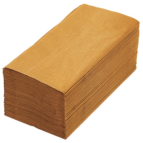 カラーナプキン 2PLY 8つ折 マロングラッセ 50枚/袋(ご注文単位1袋)【直送品】