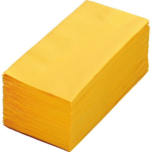 カラーナプキン 2PLY 8つ折 レモン 50枚/袋(ご注文単位1袋)【直送品】