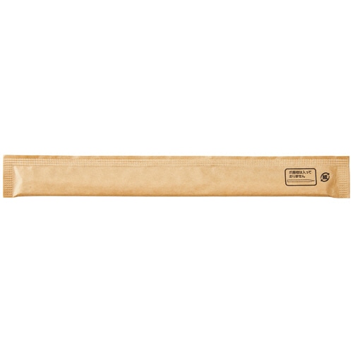 クラフトマン 業務用丸竹紙完封箸 爪楊枝なし HK-WB-009 100膳/袋（ご注文単位1袋）【直送品】