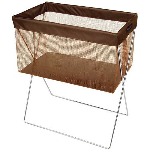 サキ サイドワゴン 浅型 メッシュ L ブラウン R-336BR 1個(ご注文単位1個)【直送品】