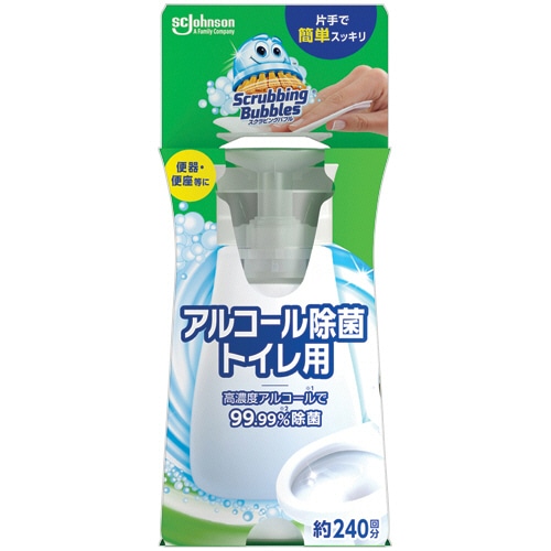ジョンソン スクラビングバブル アルコール除菌 トイレ用 本体 300ml 1個（ご注文単位1個）【直送品】