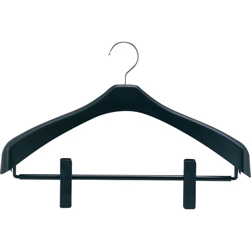 シンコハンガー リバース ジャケットハンガー クリップ 42cm ブラック RJH-C42 100本/セット（ご注文単位1セット）【直送品】