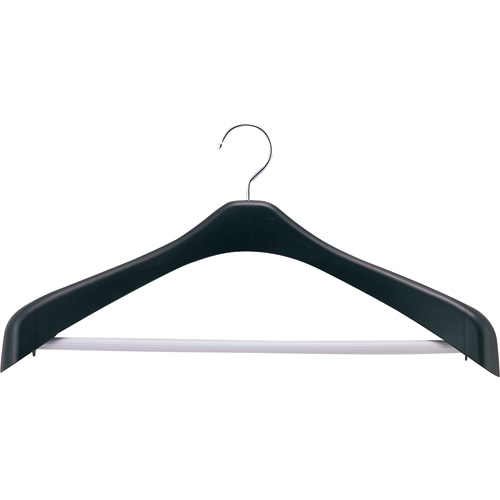 シンコハンガー リバース ジャケットハンガー ストップ 42cm ブラック RJS42CM 1本（ご注文単位1本）【直送品】