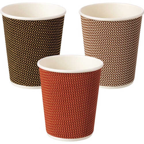 ストリックスデザイン リップルラップカップ 3色アソート 235ml(8オンス) SD-737 24個/袋（ご注文単位1袋）【直送品】