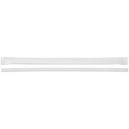 ストリックスデザイン 紙袋入ストレートショートストロー ホワイト SD-700 500本/箱（ご注文単位1箱）【直送品】