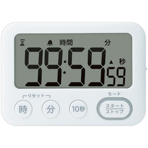 ソニック トキ・サポ 100時間タイマー スタンド付 光ってお知らせ ホワイト LV-3288-W 1台（ご注文単位1台）【直送品】