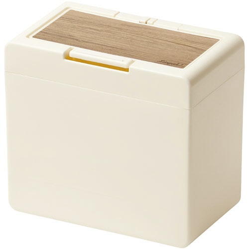 >ソニック リビガク ちょいバコ卓上ゴミ箱 ワンタッチで開く アイボリー LV-4672-I 1個(ご注文単位1個)【直送品】