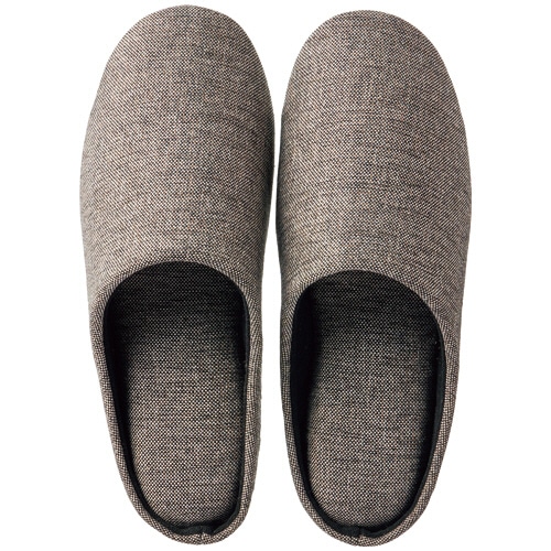 ソフトチャールススリッパ L グレー 1足(ご注文単位1足)【直送品】