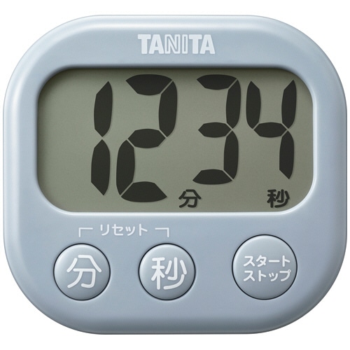 タニタ 抗菌でか見えタイマー ブルーグレー TD-429-BL 1個（ご注文単位1個）【直送品】
