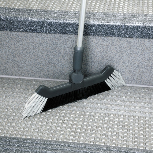 テラモト BMコーナーブルーム30 1本柄 グレー CL-465-201-7 1本（ご注文単位1本）【直送品】