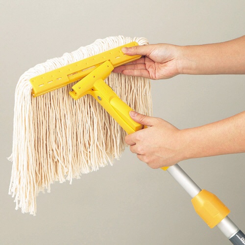 テラモト FXモップ替糸(J) 24cm 300g グリーン CL-374-431-1 1枚(ご注文単位1枚)【直送品】