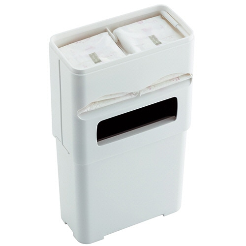 テラモト サニタリーポケットボックス ホワイト DS-239-100-0 1台(ご注文単位1台)【直送品】