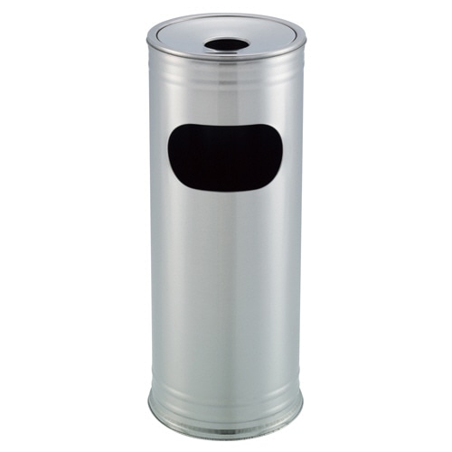 テラモト ステンレス屑入れ付き灰皿 J902H SU-237-812-0 1台（ご注文単位1台）【直送品】