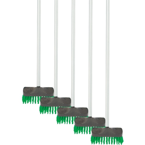 テラモト デッキブラシE(スチール柄) CL-988-252-0 5本/セット(ご注文単位1セット)【直送品】