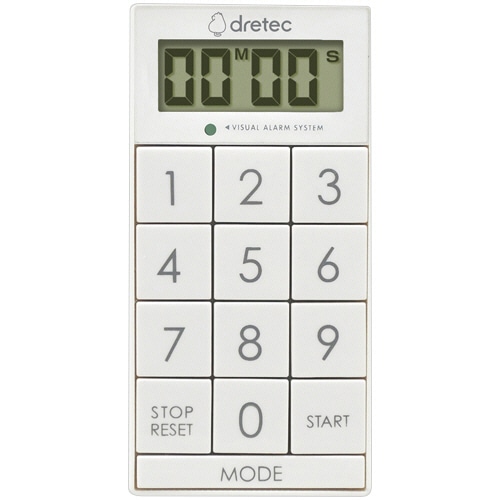 ドリテック デジタルタイマー スリムキューブ ホワイト T-617WT 1個（ご注文単位1個）【直送品】