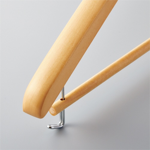 ニーズ 木製ハンガー 木と生活 ナチュラル 43cm H-9430S2 2本/箱(ご注文単位1箱)【直送品】