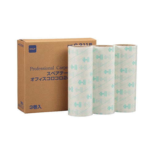 ニトムズ オフィスコロコロ スペアテープ 幅240mm×50周巻 C3115 3巻/袋（ご注文単位1袋）【直送品】