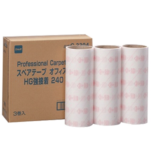 ニトムズ コロコロ ハイグレード強接着 スペアテープ 幅240mm×40周巻 C3304 30巻/箱（ご注文単位1箱）【直送品】