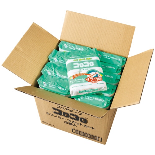 ニトムズ コロコロエコノミー スカットカット スペアテープ 幅160mm×70周巻 CC0001 60巻/箱(ご注文単位1箱)【直送品】