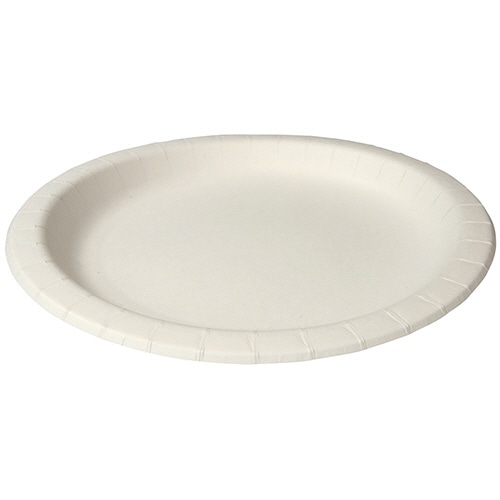 ペーパーウェア ナチュラルパルププレート 17cm NP-17 100枚/袋（ご注文単位1袋）【直送品】