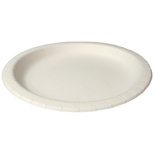 ペーパーウェア ナチュラルパルププレート 26cm NP-26 50枚/袋（ご注文単位1袋）【直送品】