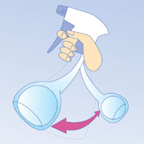 マルハチ産業 スプレー容器 500cc ブルー #50 1本(ご注文単位1本)【直送品】