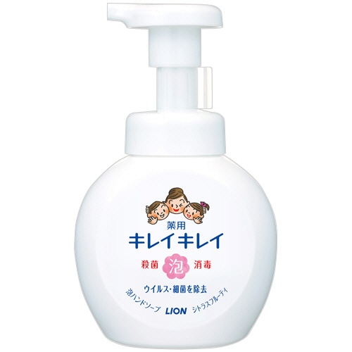 ライオン キレイキレイ 薬用 泡ハンドソープ シトラスフルーティの香り 本体 250ml 1個（ご注文単位1個）【直送品】
