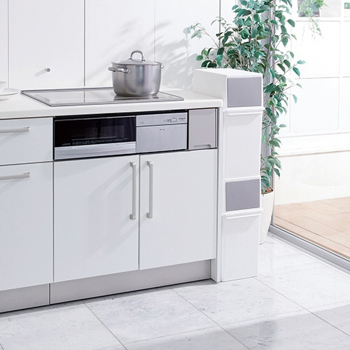 ライクイット フロントオープントラッシュビン 17L スリム LBD-05 1台（ご注文単位1台）【直送品】