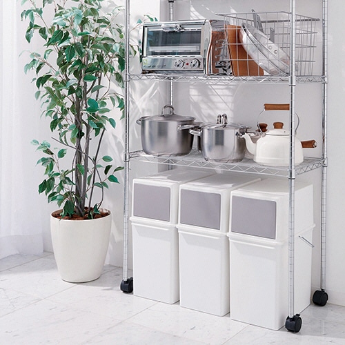 ライクイット フロントオープントラッシュビン 17L スリム LBD-05 1台（ご注文単位1台）【直送品】