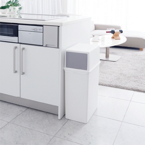 ライクイット フロントオープントラッシュビン 25L スリム LBD-08 1台(ご注文単位1台)【直送品】