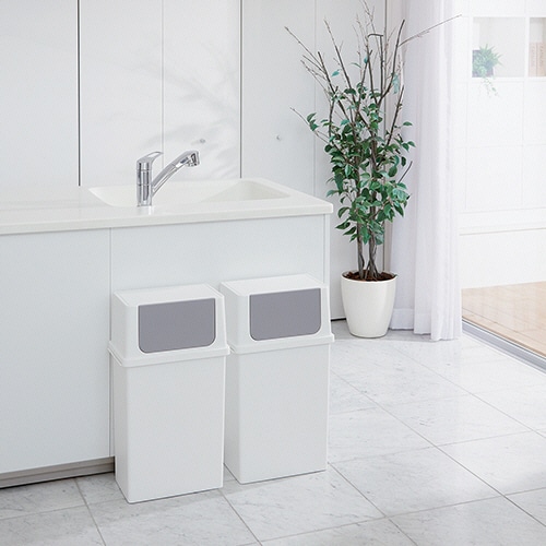 ライクイット フロントオープントラッシュビン 25L ワイド LBD-10 1台(ご注文単位1台)【直送品】