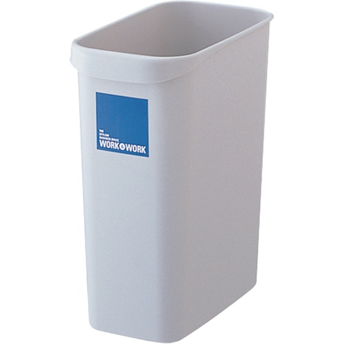 リス WORK&WORK くず入れ 角型 18L グレー DS-986-851-0 1個(ご注文単位1個)【直送品】
