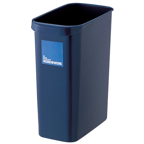 リス WORK&WORK くず入れ 角型 18L ダークブルー DS-986-852-0 1個(ご注文単位1個)【直送品】