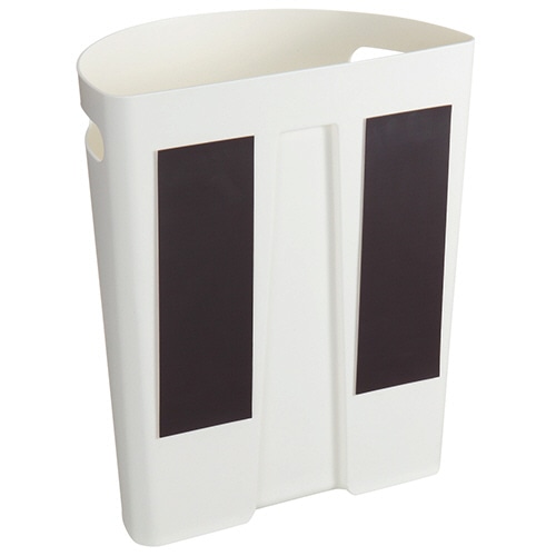 伊勢藤 壁掛けダストボックス Meluna(メルナ) 9L マグネットシート付 ホワイト I-525 1個(ご注文単位1個)【直送品】