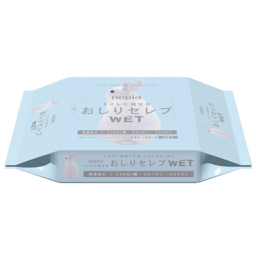 王子ネピア おしりセレブ WET 詰替 60枚/袋(ご注文単位1袋)【直送品】