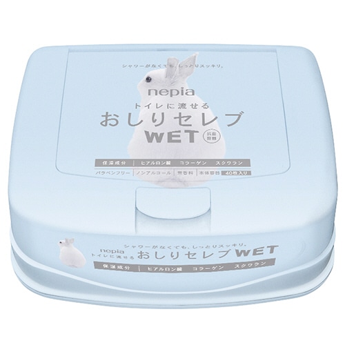 王子ネピア おしりセレブ WET 本体 40枚/個(ご注文単位1個)【直送品】