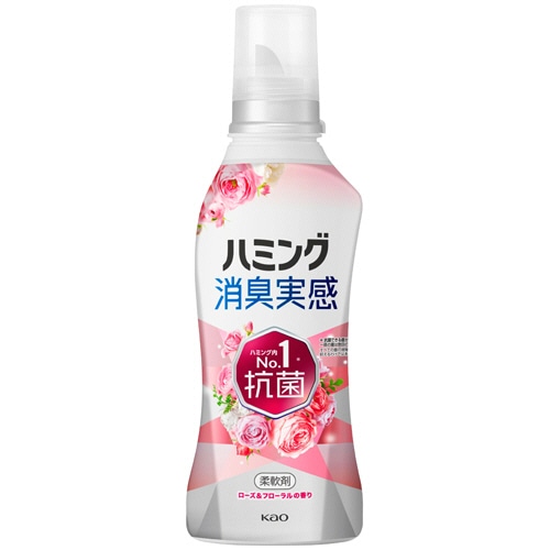 花王 ハミング 消臭実感 ローズ&フローラルの香り 本体 510ml 1本（ご注文単位1本）【直送品】