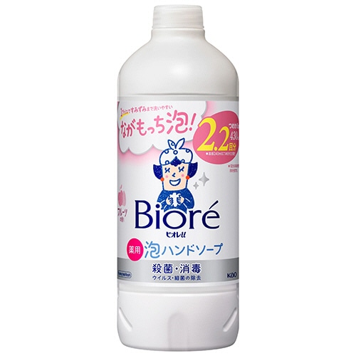 花王 ビオレu 薬用泡ハンドソープ フルーツの香り つめかえ用 430ml 1本（ご注文単位1本）【直送品】