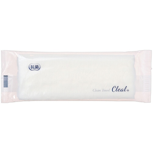 角田紙業 紙おしぼり クリールR 平型 CLR100 100枚/袋（ご注文単位1袋）【直送品】