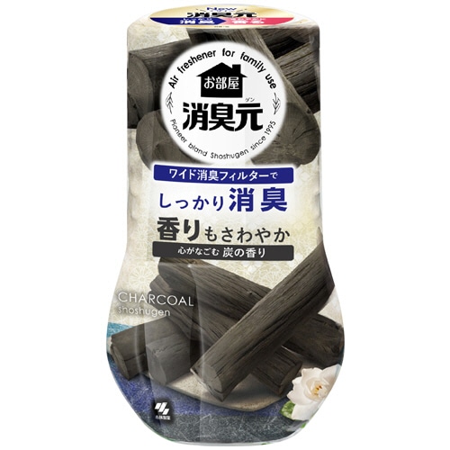 小林製薬 お部屋の消臭元 心がなごむ炭の香り 400ml 1個（ご注文単位1個）【直送品】