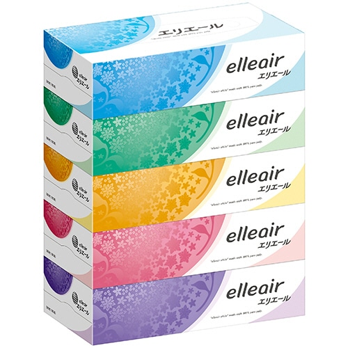 大王製紙 エリエールティシュー 180組 5箱/袋(ご注文単位1袋)【直送品】