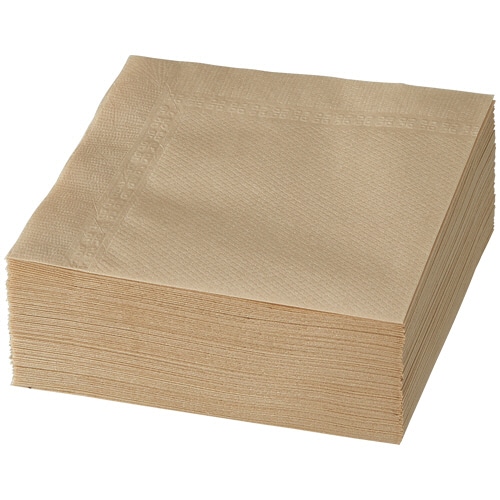 大黒工業 紙ナプキン 4つ折 未晒し 100枚 5袋/箱(ご注文単位1箱)【直送品】