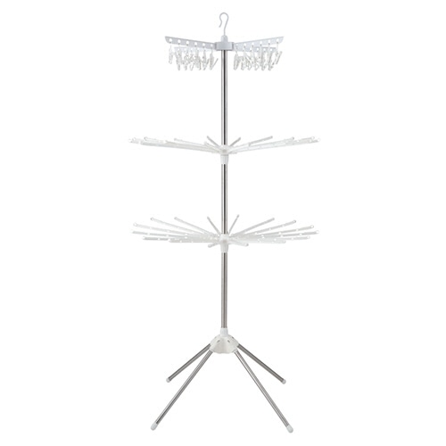天馬 ポーリッシュ 組立式スタンド物干しパラソル型3段 PS-10K 1台（ご注文単位1台）【直送品】