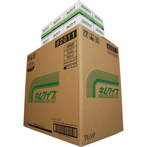 日本製紙クレシア キムワイプ S-200 62011 200枚 72袋/箱(ご注文単位1箱)【直送品】
