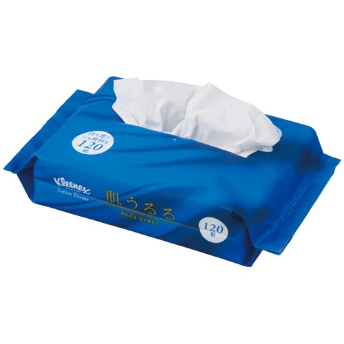 日本製紙クレシア クリネックスティシュー ローション 肌うるる ソフトパック 120組 5個/セット(ご注文単位1セット)【直送品】