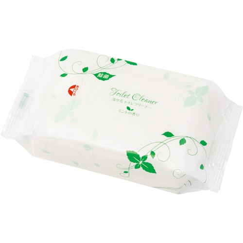 日本製紙クレシア 流せるトイレクリーナー 大判 ミント 12枚/袋(ご注文単位1袋)【直送品】