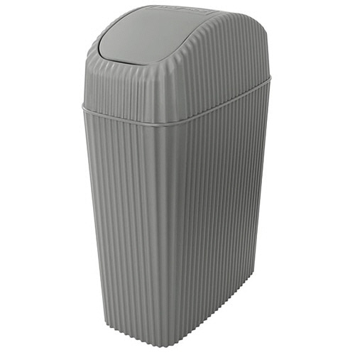 八幡化成 ウェイビー304 ミニスイングペール 4L ニューグレー WB12-304NGY 1個(ご注文単位1個)【直送品】