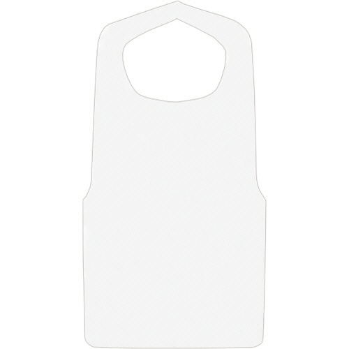 不織布エプロン 白 30枚 30袋/箱（ご注文単位1箱）【直送品】